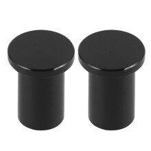 2Stk Schwarz Aluminium Handbremsknauf Universal Für Auto Haken