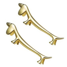 Unique Dachshund Chopstick Rests Durable Kitchen Utensils-Gold