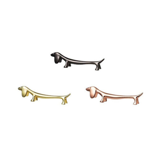 Unique Dachshund Chopstick Rests Durable Kitchen Utensils-Gold 1