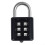 6Digit Combination Padlock Zinc Alloy Black AntiTheft Security For Suitcases With  Password Code 1