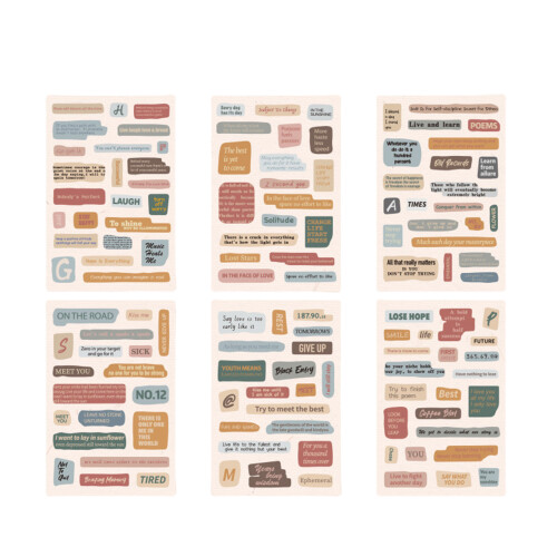 Artistic Vintage-inspired Decal Waterproof PET Planner-1