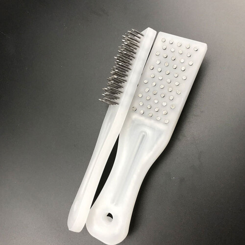 2St Vis Schuurschrapers Wit Plastic Met Roestvrije 2
