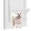 Pet Flap Door with Removable Panel Security Lock Flap Door-L 3
