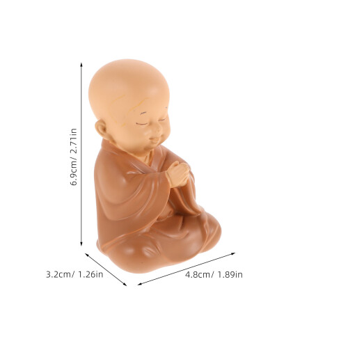 Resin Buddha Auto Ornament Khaki Mini Glücksbringer 2