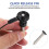 Industrieel Ball Lock Pin Push-Button Veerpen Aluminium Rvs 9