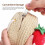 1Set Erdbeer Schultertasche Stroh Mit Hut Sommer Handtasche 6
