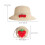 1Set Erdbeer Schultertasche Stroh Mit Hut Sommer Handtasche 3