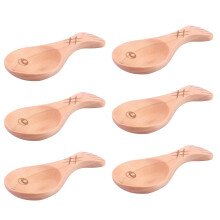 6Stk Baby Holzlöffel Für Würzlöffel Rührlöffel Beige