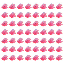 Pince à papier transparente, 100 pièces, carrée, colorée,-11