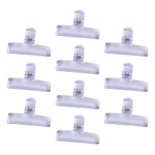 10Pcs Clear Acrylic File Clip Acrylic Paper Clamp for-Purple
