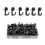 30/50 Pcs Bulletin Board Hooks Push Pin Hooks-Black 50 1