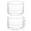 10Pièces Coupes Pudding Yaourt Transparentes Verre 3