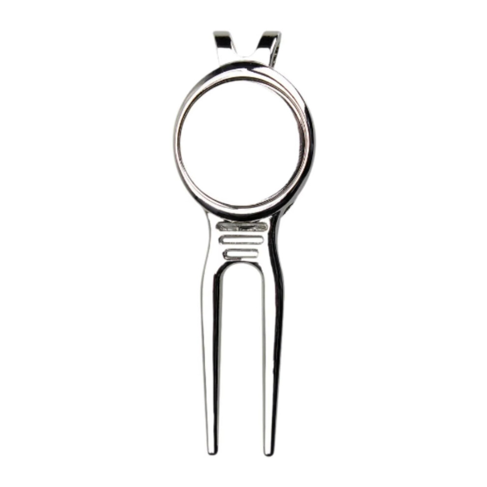 Green Golf Divot Tool With Golf Ball Marker Grooves Cleaner Putting Fork Bag Accessory
