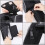 Pour Smartphone Noir En Cuir PU Résistant 6