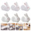 6Ud Soporte Decorativo Para Cerámico Multicolor Y Resistente 6