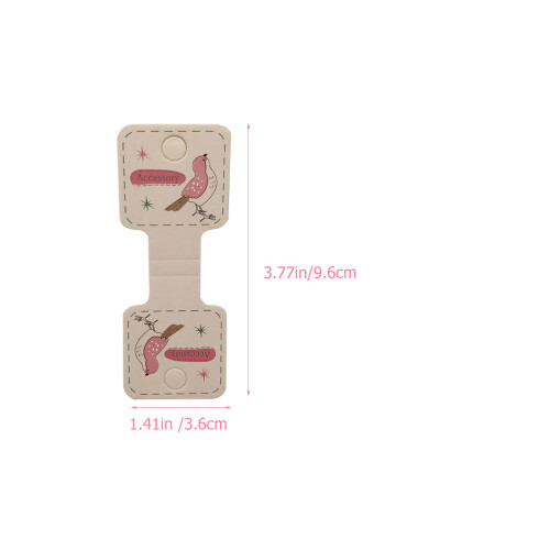 Haarseil Display Karten Papier Rosa Für Schmuckhalter 1