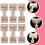 Haarseil Display Karten Papier Rosa Für Schmuckhalter 5