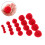 500Stk Rote Handgemachte Polyester Pompoms Für Basteln Und 11