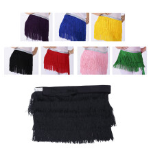 1Stk Modischer Bauchtanz Fransenrock Polyester Für Damen