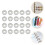 20St ABS Binder Discs Hartvormig Design Voor Planner En Kantoor 6