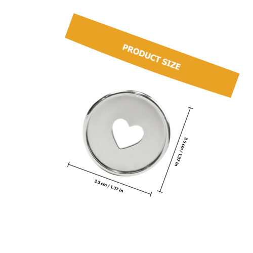 20St ABS Binder Discs Hartvormig Design Voor Planner En Kantoor 1