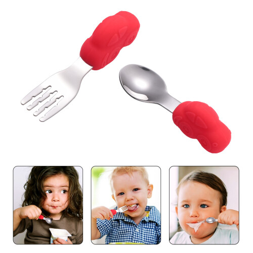 1Par Cubiertos Para Niños De Limpiar 2