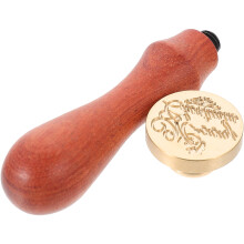 Drewniano-Mosiężny Stempel Do Dekoracji, Mix Kolorów, Pieczęć DIY