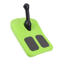 Snow Sled Board With Handle Green Outdoor Winter Sled For Kids And Adults Snowboard Style