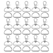 70St Zinklegering Tasgespen, Verstelbare D-Ring Buckles