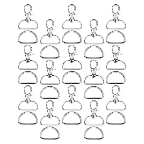 70St Zinklegering Tasgespen, Verstelbare D-Ring Buckles 2