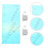 1Set Durable Sky-Blue Plastic Seam Allowance Sewing Measure Ruler 5