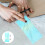 1Set Durable Sky-Blue Plastic Seam Allowance Sewing Measure Ruler 6