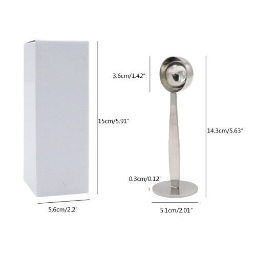Stainless Steel Double Purpose Coffee Tamper for Precise 2