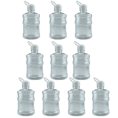 10Pz Mini Bottiglie Trasparenti in Pet Per Latte E Bevande