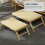 Tavolo Laptop Pieghevole in Beige Per Studio Camera 11