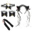 1Ensemble -Tête Et Queue Renard Peluche Douce Noire Pour Cosplay 5
