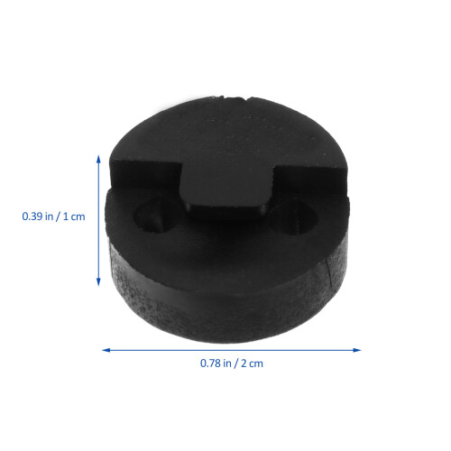 3Pièces Sourdines Violon Noires Caoutchouc Accessoires 1