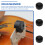 3Pièces Sourdines Violon Noires Caoutchouc Accessoires 8