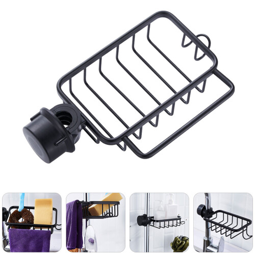 1Ud Rack Negro De Aluminio Para Almacenamiento Y 2