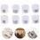 100St Kledinghanger Maatmarkeringen Plastic Cirkelringen Wit 2
