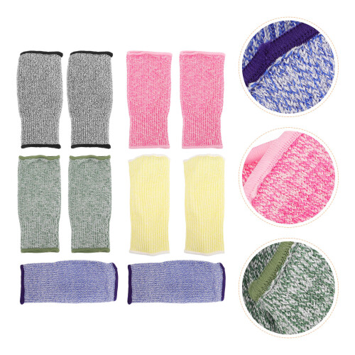 5Pares Braço Hppe Resistente Corte Ajuste Ergonômico 2