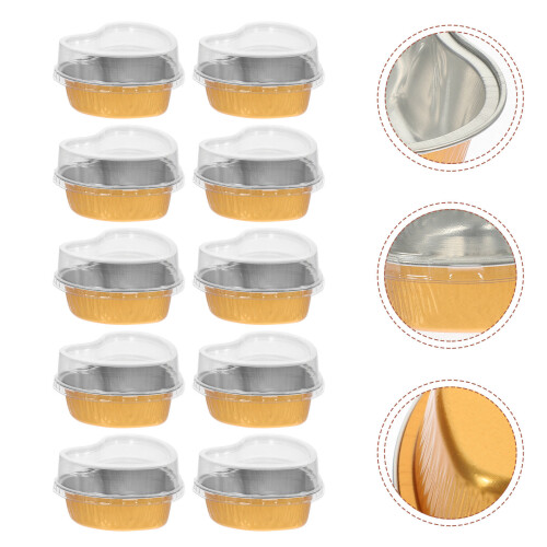 10Pz Vaschette Alluminio Usa E Getta Design 2