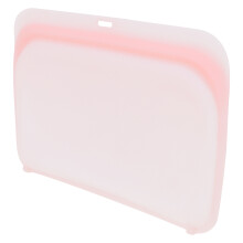 4Contenants Silicone Souples Réutilisables Rose Pour Aliments