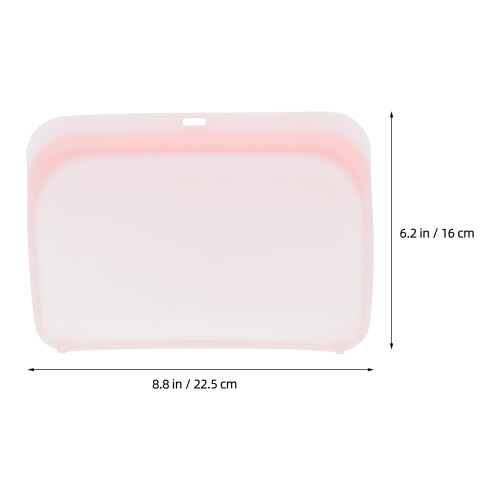 4Contenants Silicone Souples Réutilisables Rose Pour Aliments 1