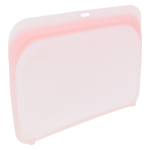 4Contenants Silicone Souples Réutilisables Rose Pour Aliments 2