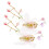 1Par Presilhas Com Tassel Rosa Para 1