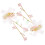 1Par Presilhas Com Tassel Rosa Para 9