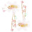 1Par Presilhas Com Tassel Rosa Para 8