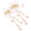 1Par Presilhas Com Tassel Rosa Para 10