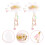 1Par Presilhas Com Tassel Rosa Para 3